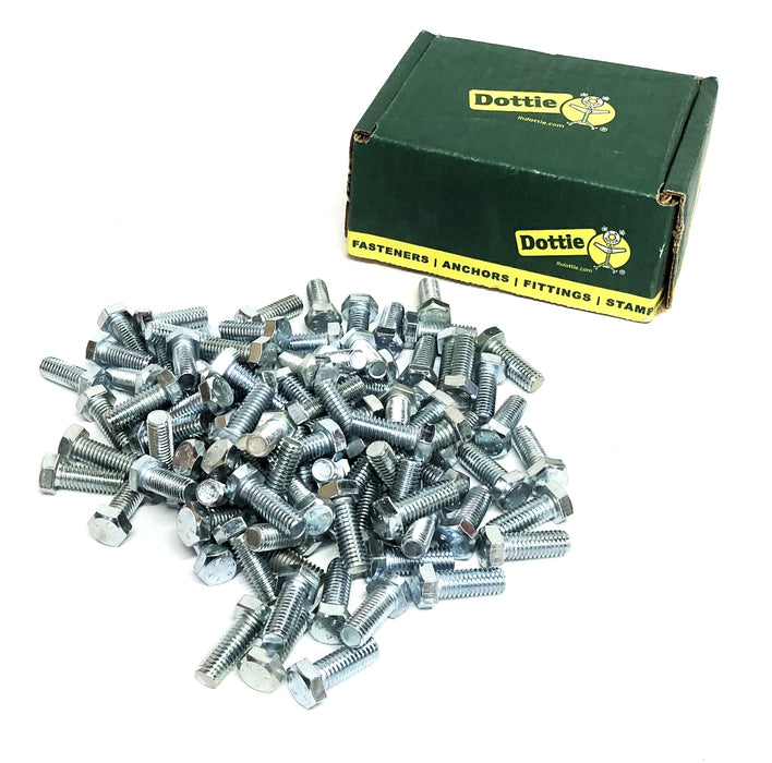 Dottie 100 Piece Box 3/8x1 Inch Hex Head Tap Bolts MB381 NOS