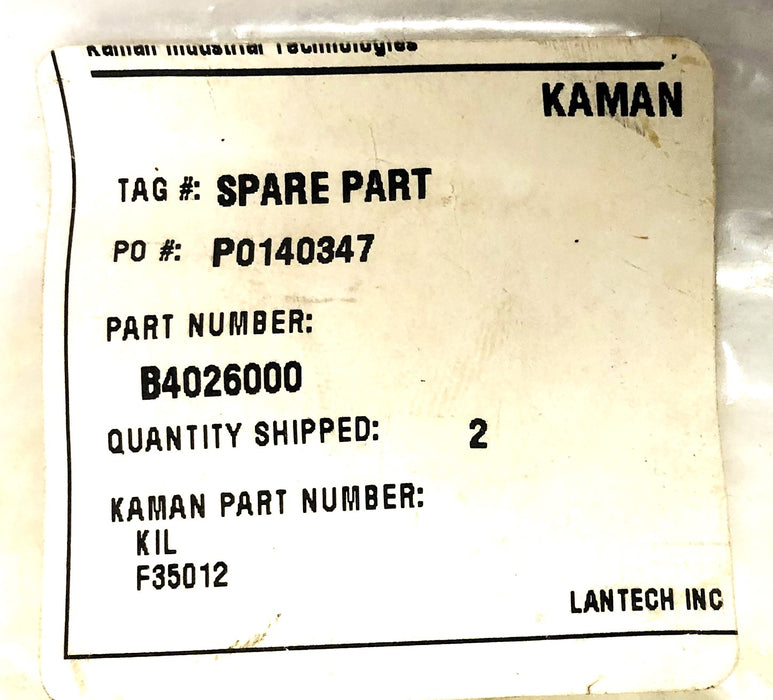 Kaman 1.37 Inch OD 0.51 Inch ID Flange Bearing B40260(KIL F35012) [Lot of 2] NOS