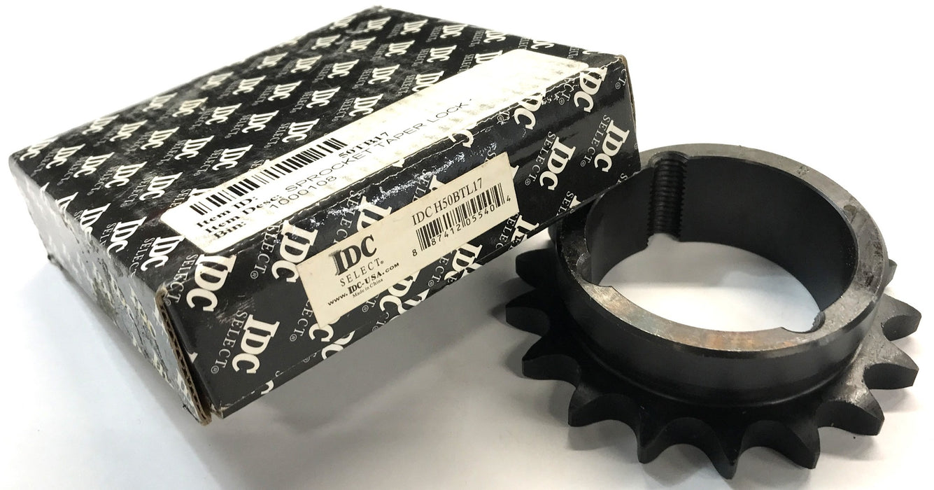 IDC Tapered Bore Roller Chain Sprocket 50TB17 NOS