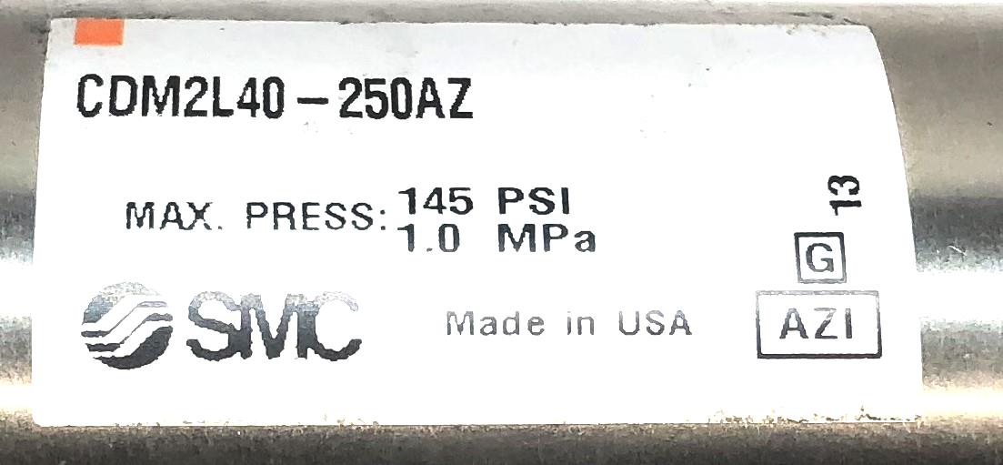 SMC Pneumatic Cylinder CDM2L40-250AZ NOS