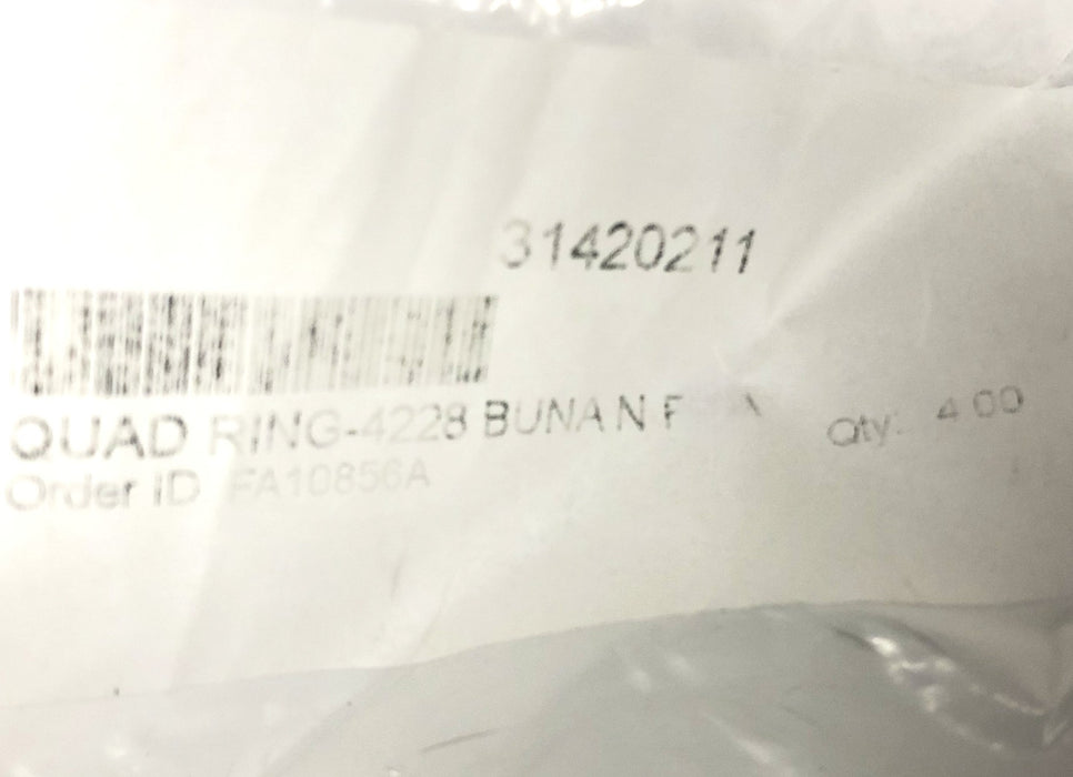 Unbranded Black Buna Quad O-Ring 4228 [Lot of 6] NOS