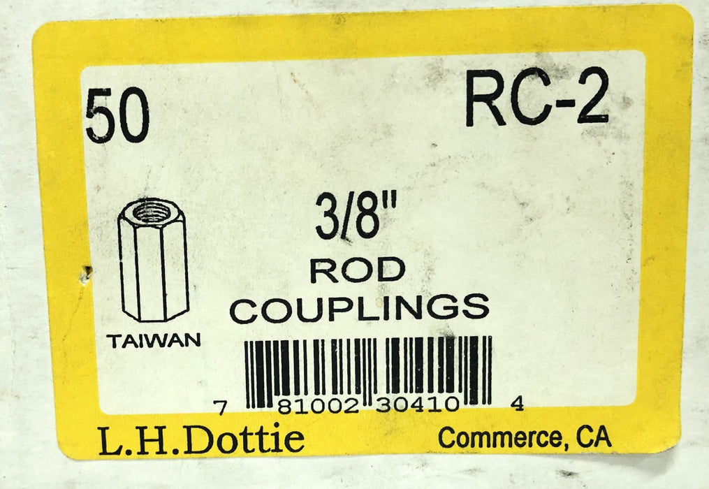 Dottie 3/8 Inch Rod Coupling RC-2 [Lot of 70] NOS