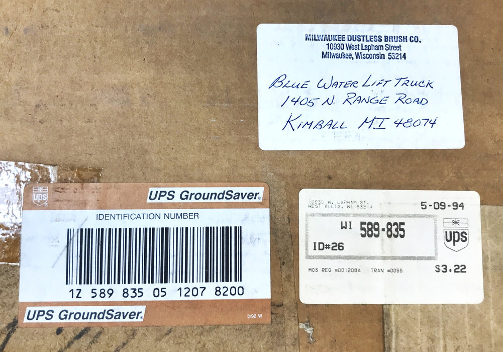 Milwaukee Dustless Bush Company 14-5/8 inch Rotary Sweeper Brush NOS