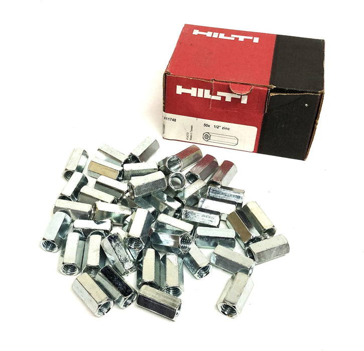 Hilti 1/2 Inch Rod Coupling 411748 [Lot of 45] NOS