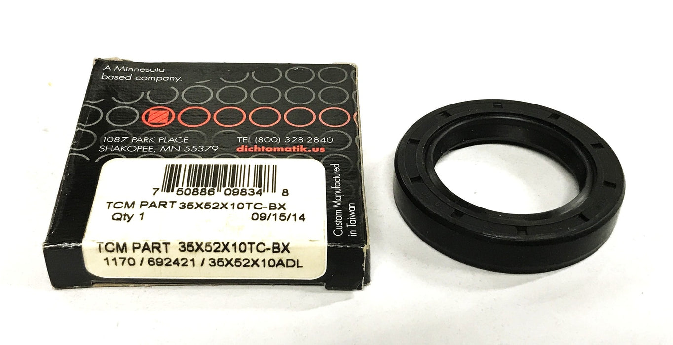 TCM Nitrile Rubber Lip Oil Seal 35X52X10TC-BX [Lot of 4] NOS