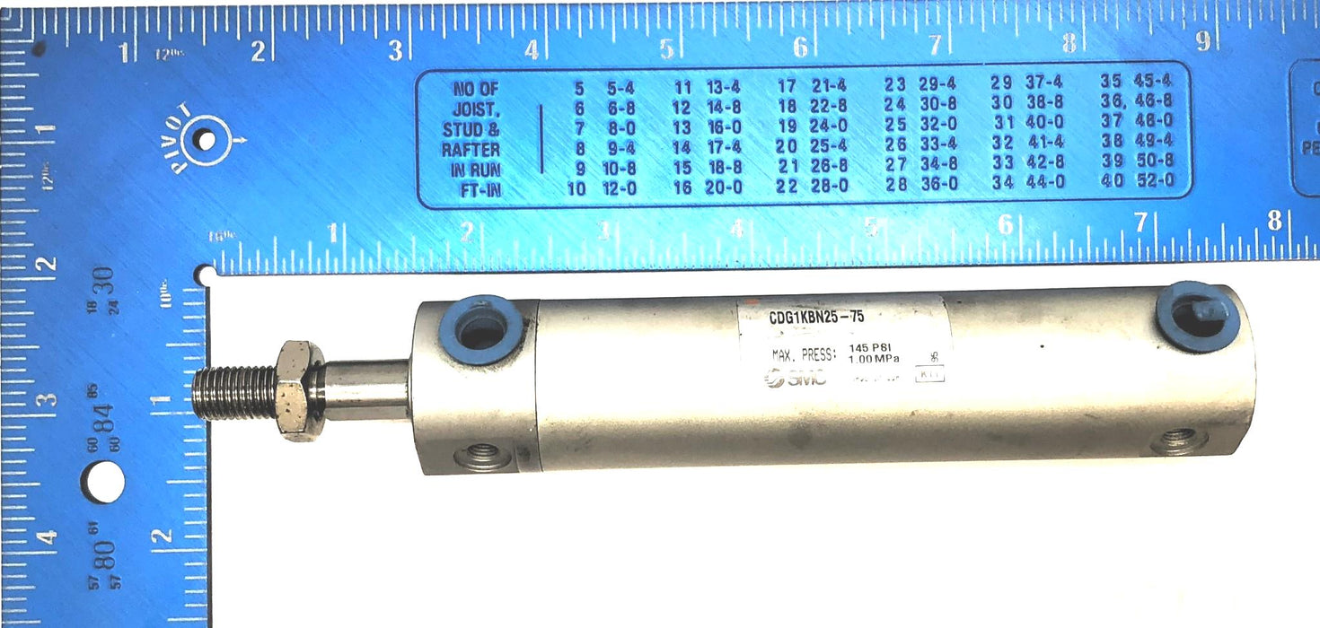 SMC Round Body Pneumatic Cylinder CDG1KBN25-75 NOS