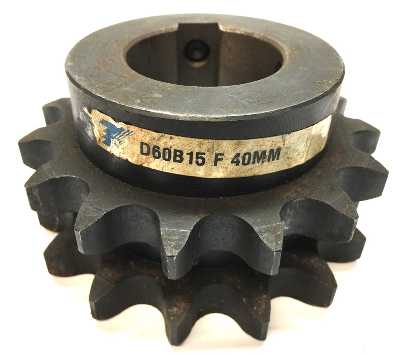 Tsubaki Double-Roller Sprocket D60B15 F 40mm NOS