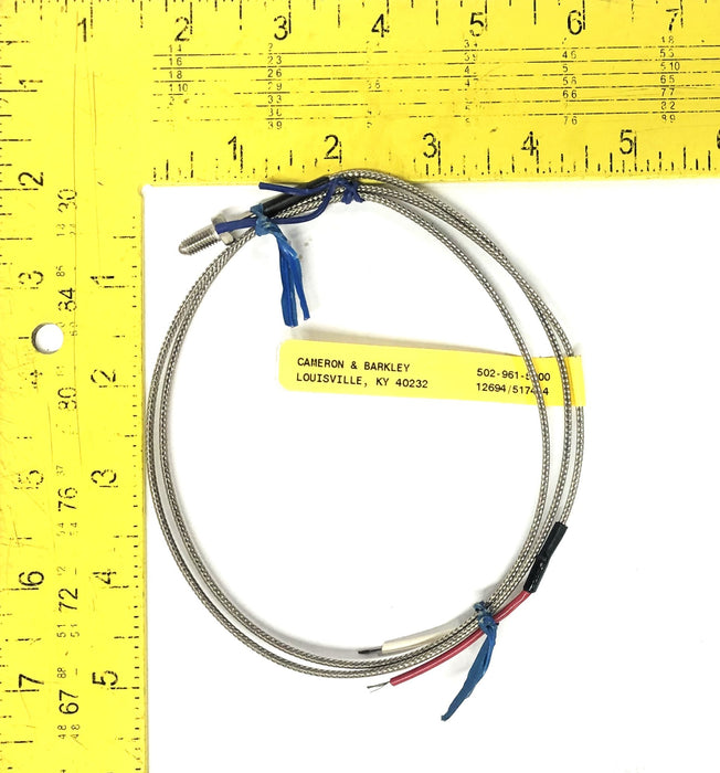 Cameron & Barkley Thermocouple JTN-C6-F3B036-2 [Lot of 2] NOS