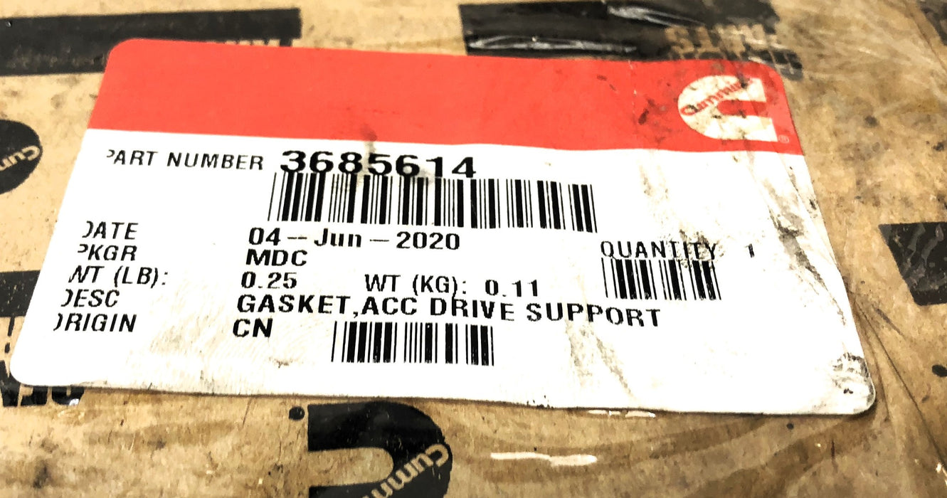 Cummins Accessory Drive Support Gasket 3685614 [Lot of 2] NOS