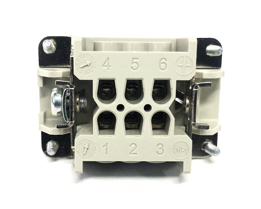 Epic H-BE 6 BS DR 16A/500V/6kV/3 Connector 10191000 [Lot of 3] NOS