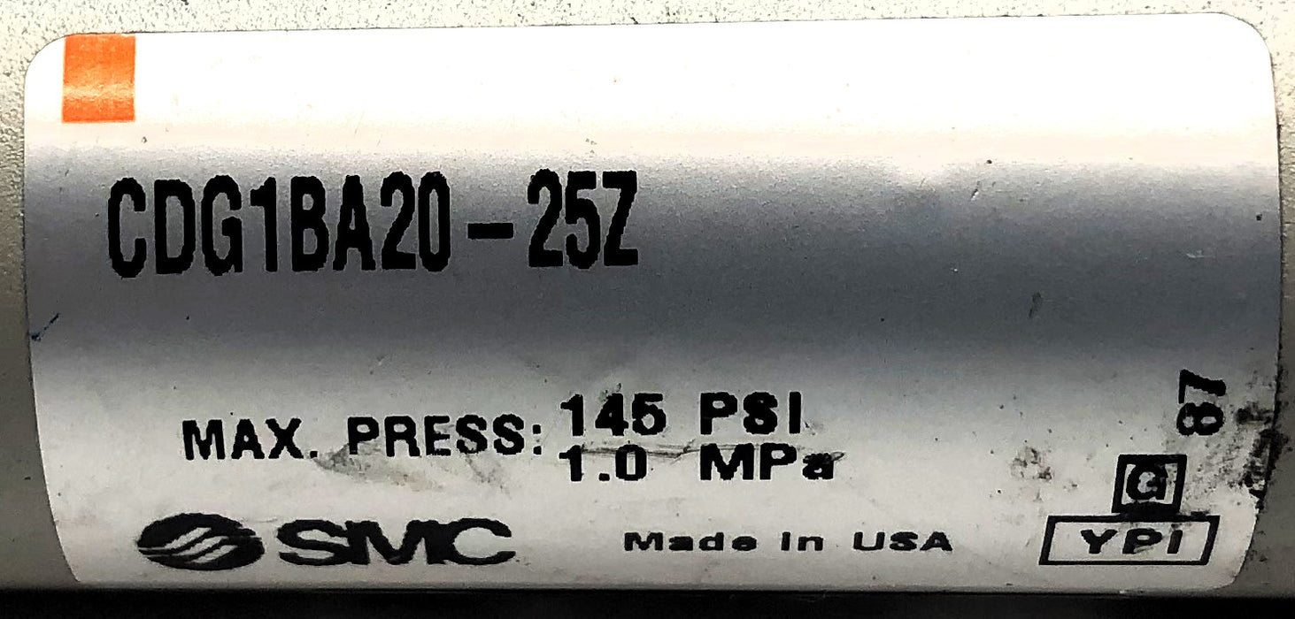SMC Round Body Pneumatic Cylinder CDG1BA20-25Z NOS