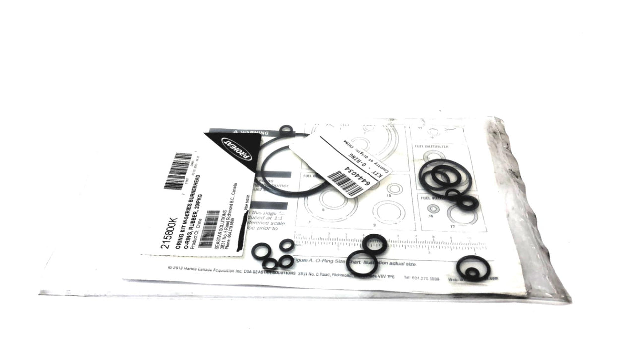 Proheat M-Series Burnerhead O-Ring Kit 215800K NOS