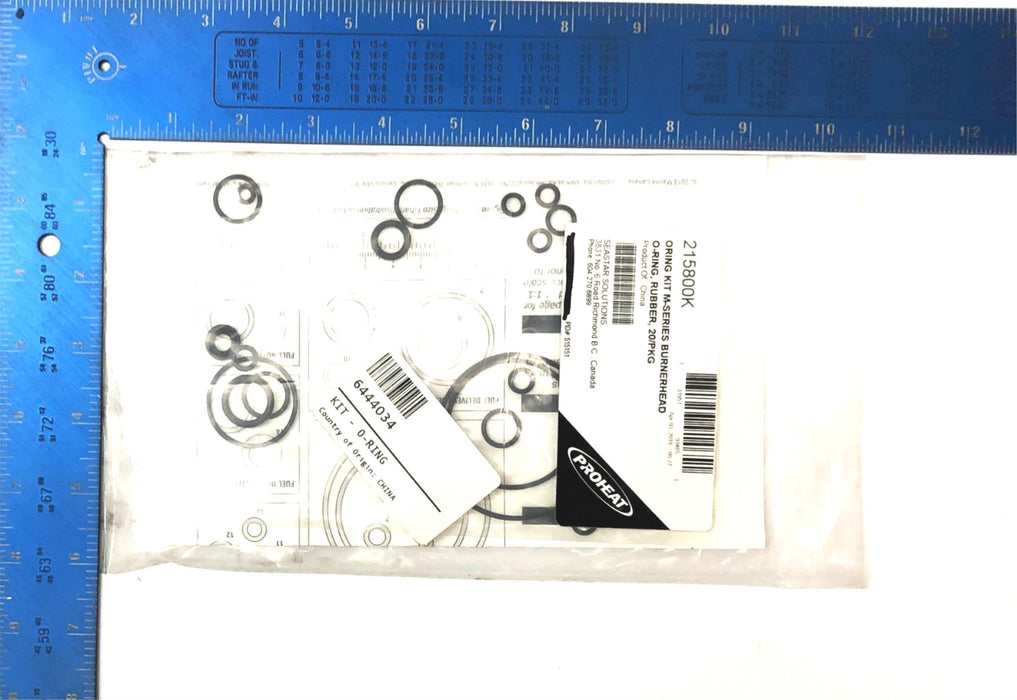 Proheat M-Series Burnerhead O-Ring Kit 215800K NOS