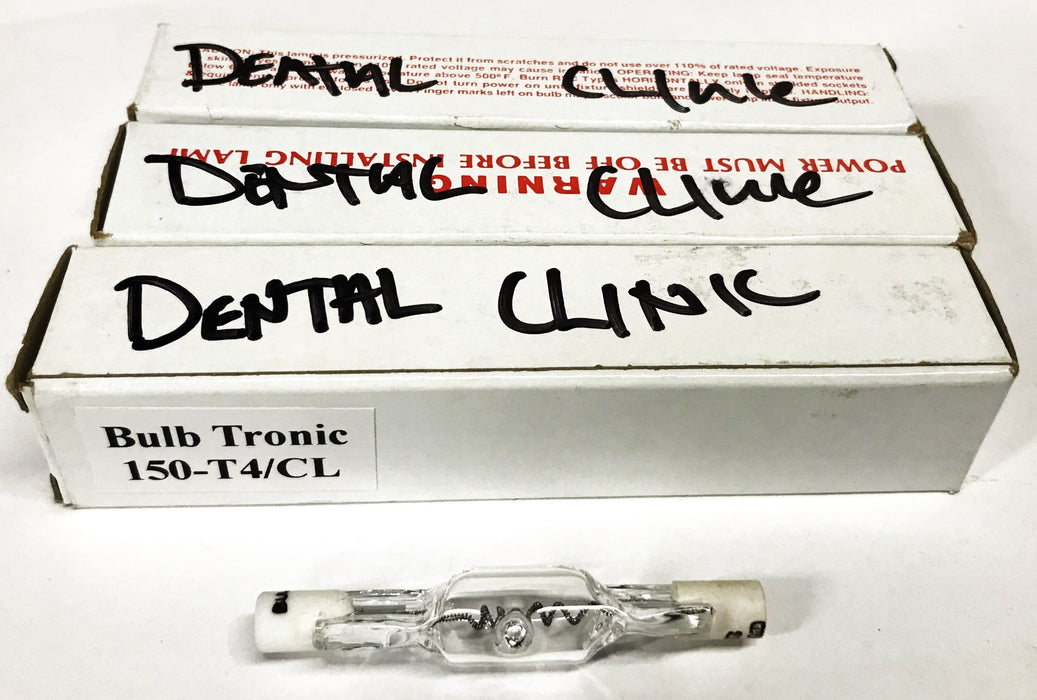 Bulb Tronic 25 Volt Dental Clinic Lamp 150-T4/CL [Lot of 3] NOS