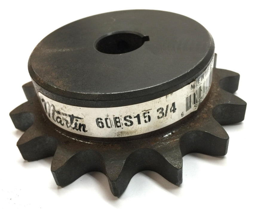 Martin Roller Sprocket 60BS15 3/4" Bore with Keyway NOS