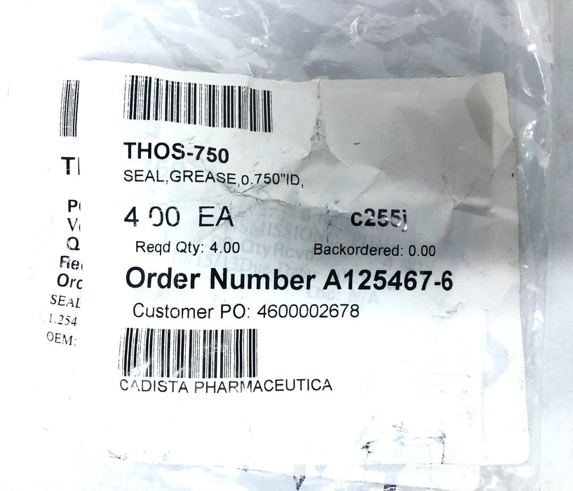 Unbranded 0.750 inch OD Grease Seal THOS-750 [Lot of 4] NOS