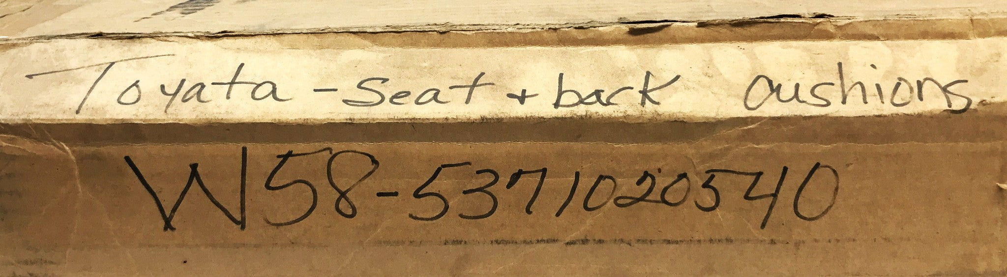 Toyota Aftermarket Bottom and Back Seat Cushion Set W58-5371020540 REFURBISHED