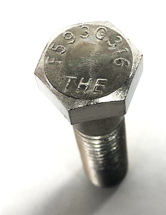 THE 316 Stainless Steel F593G316 Hex Screw HCS 1/2x2 [Lot of 8] NOS
