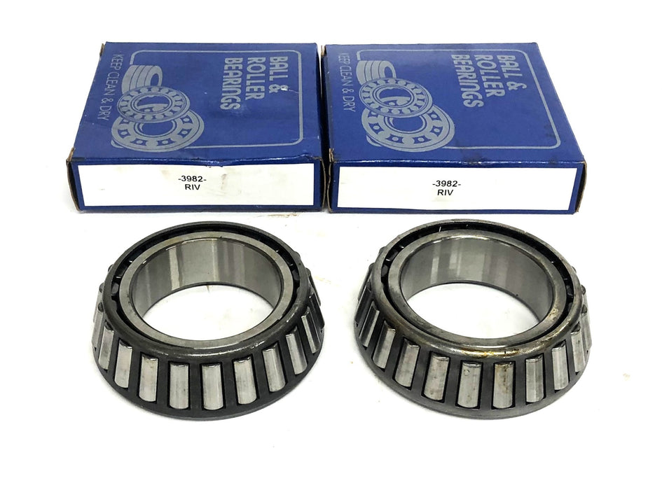 RIV 2P Tapered Roller Bearing Cone 3982=04/3147 [Lot of 2] NOS