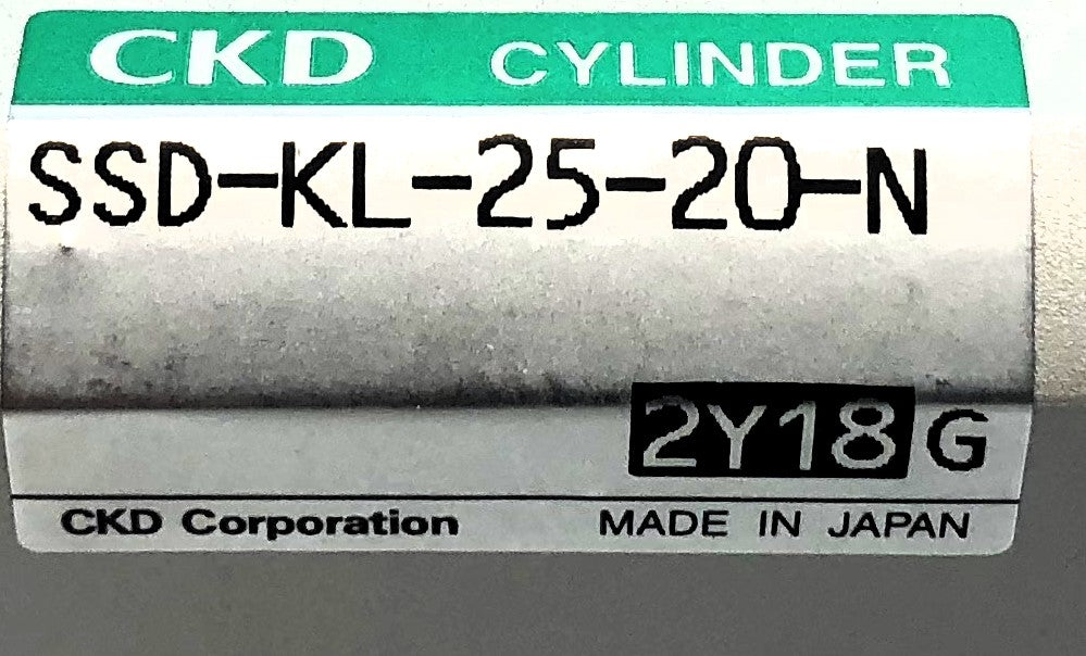 CKD Compact Pneumatic Cylinder W/ (2) T3H Magnetic Switch SSD-KL-25-20-N NOS
