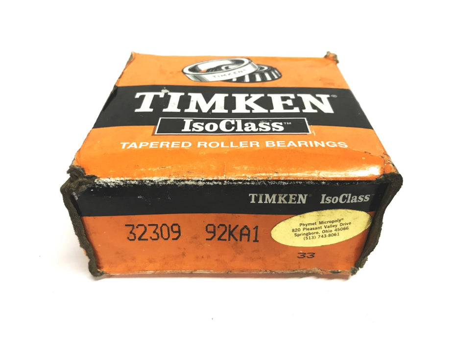 Timken Tapered Roller Bearing Cone and Cup 32309-92KA1 NOS