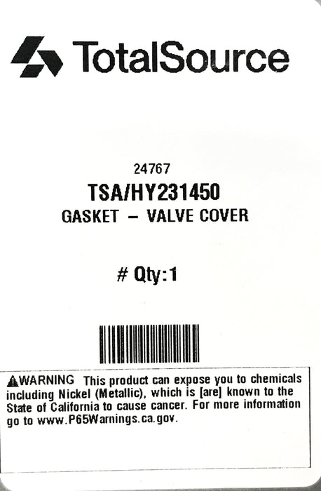 Total Source Hyster Valve Cover Gasket HY231450 NOS