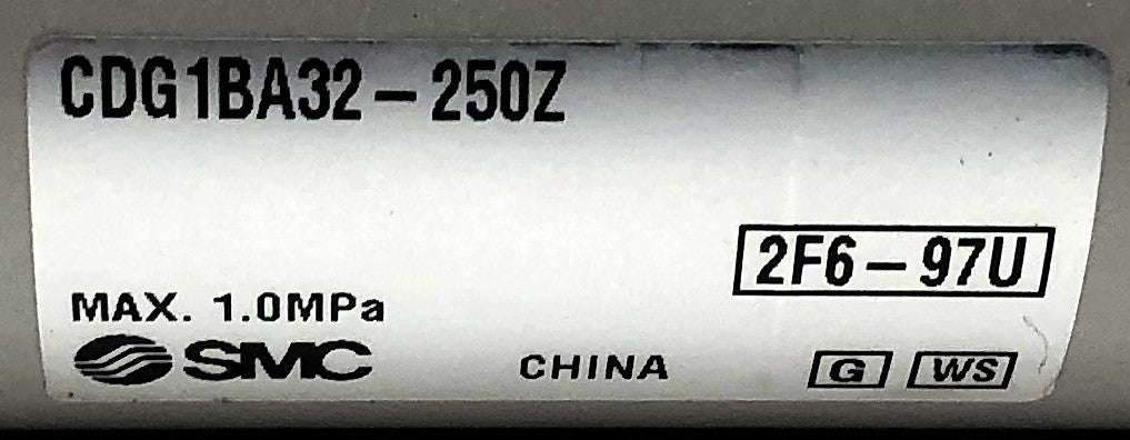 SMC Round Body Pneumatic Cylinder CDG1BA32-250Z NOS