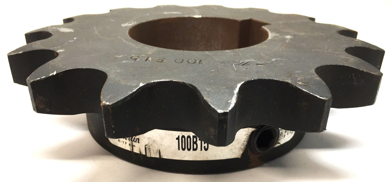 Martin Roller Chain Sprocket 2.61" Bore with Keyway 100B15 NOS