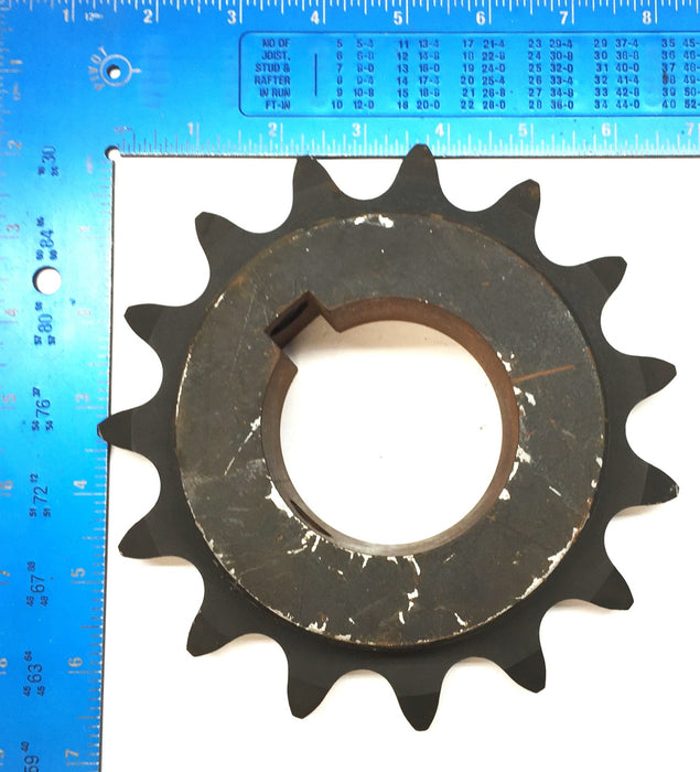 Martin Roller Chain Sprocket 2.61" Bore with Keyway 100B15 NOS