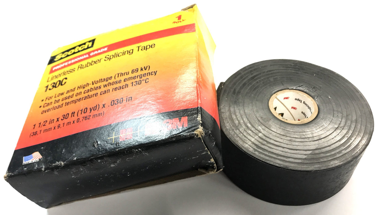 Scotch Linerless Rubber Splicing Tape 130C NOS