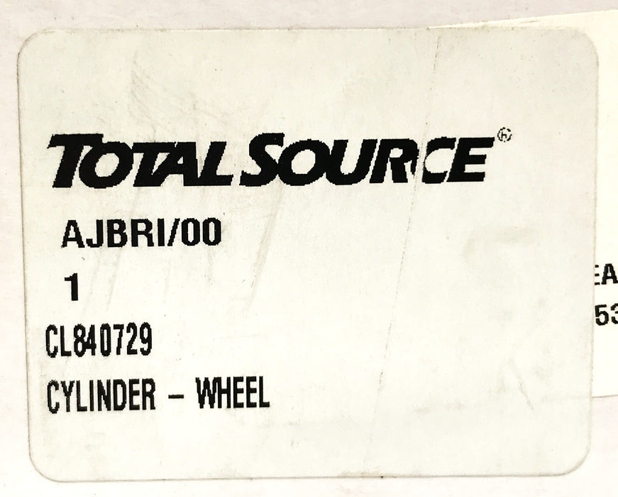 Total Source Clark Forklift Wheel Cylinder CL840729 NOS