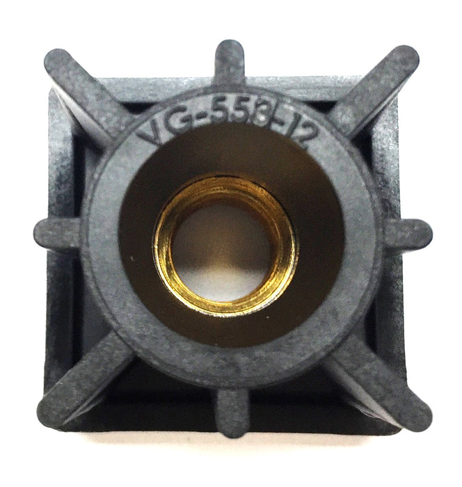 System Plast 7/16" Threaded 1-1/2" Tube End VG-553-B12-MC [Lot of 3] NOS