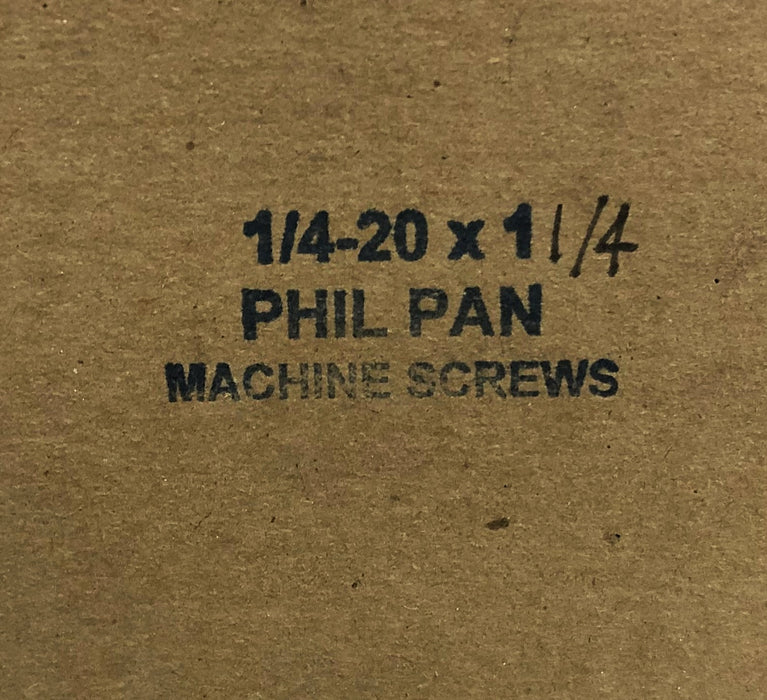 Unbranded Phillips Head Screw 1/4-20x1-1/4 Inch [Lot of 90] NOS
