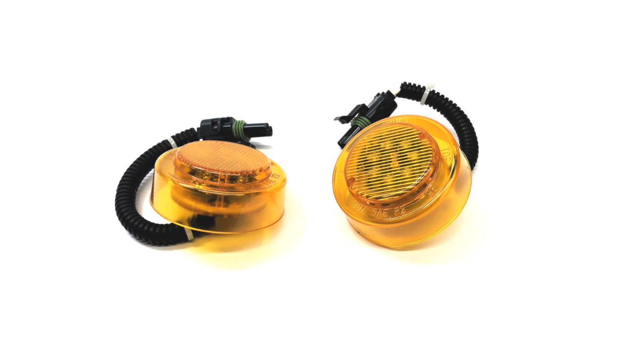Dialight 13.5 Amber Clearance/Marker Light 17001AB807 [Lot of 2] NOS