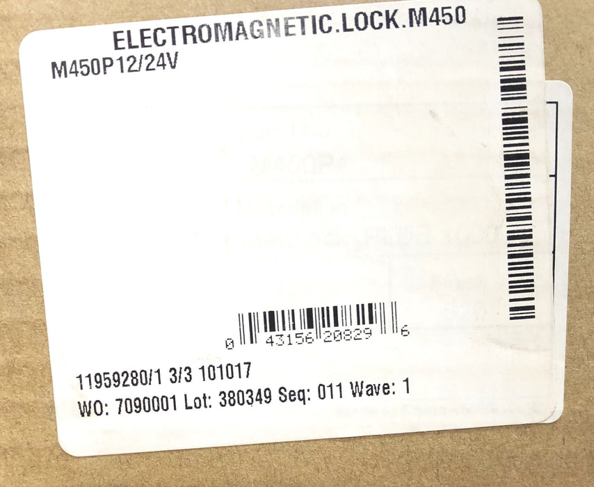 Schlage M450 12/24V Electromagnetic Lock M450P12/24V NOS