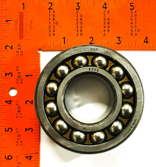 SKF Self-Aligning Double-Row Ball Bearing with Brass Cage 2308 NOS