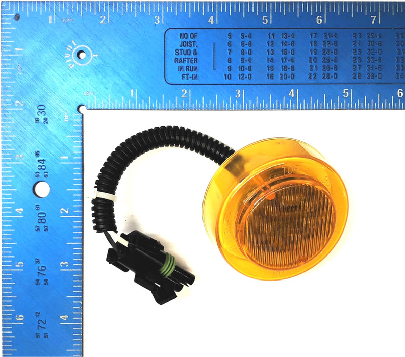 Dialight 13.5 Amber Clearance/Marker Light 17001AB807 [Lot of 2] NOS