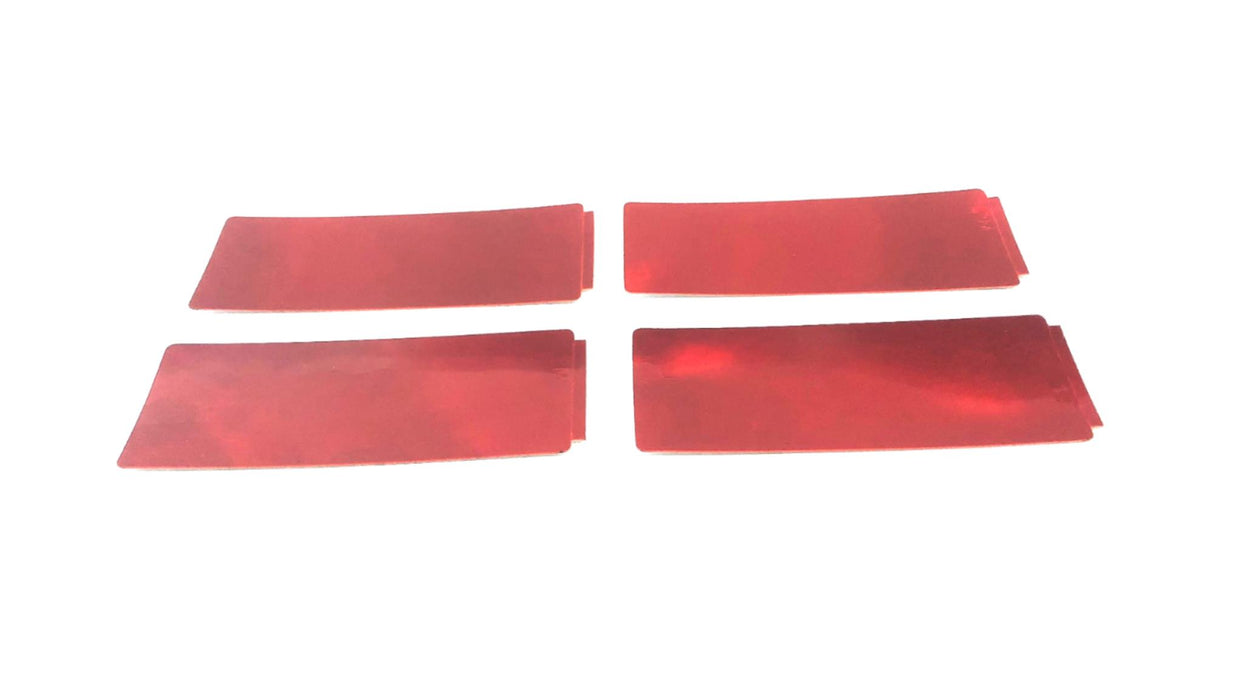 Unbranded Stick-On Red Reflector PM-491 [Lot of 4] NOS