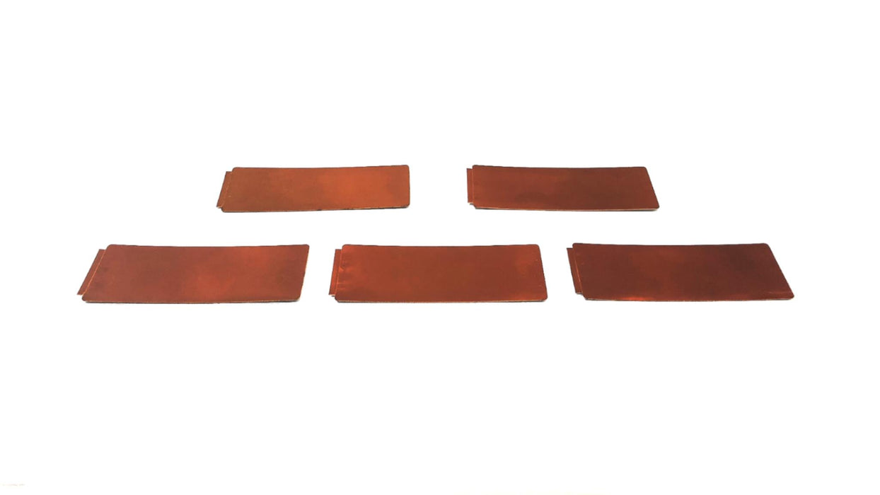 Unbranded Stick-On Amber Reflector PM-491 [Lot of 5] NOS