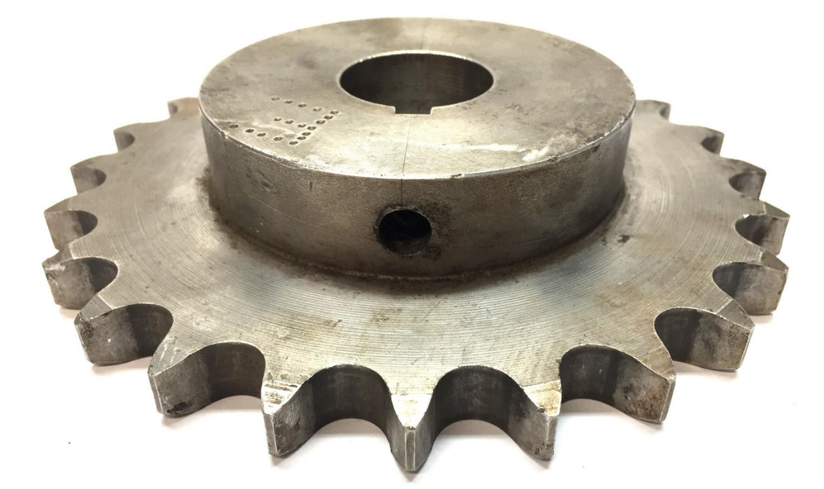 Unbranded Stainless Steel Roller Sprocket 60-24 with 1-1/4" Bore and Keyway NOS