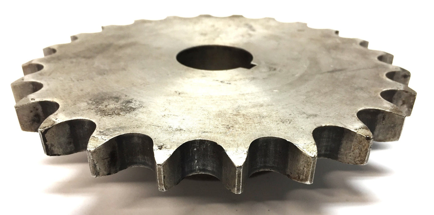 Unbranded Stainless Steel Roller Sprocket 60-24 with 1-1/4" Bore and Keyway NOS