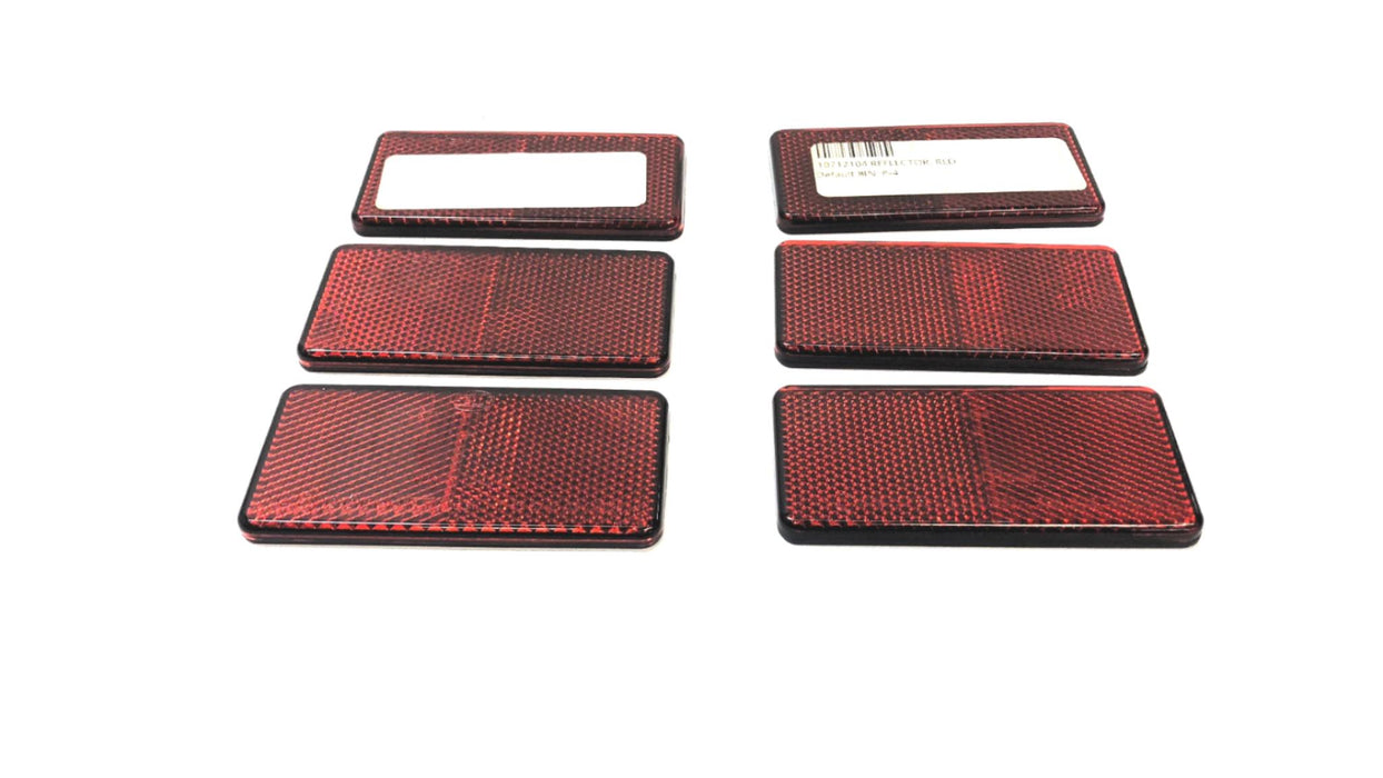 Hella Self-Adhesive Red Reflector 0292031 [Lot of 6] NOS