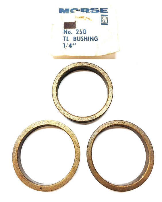 Borg-Warner Morse 1/4" TL Bushing 250 [Lot of 3] NOS