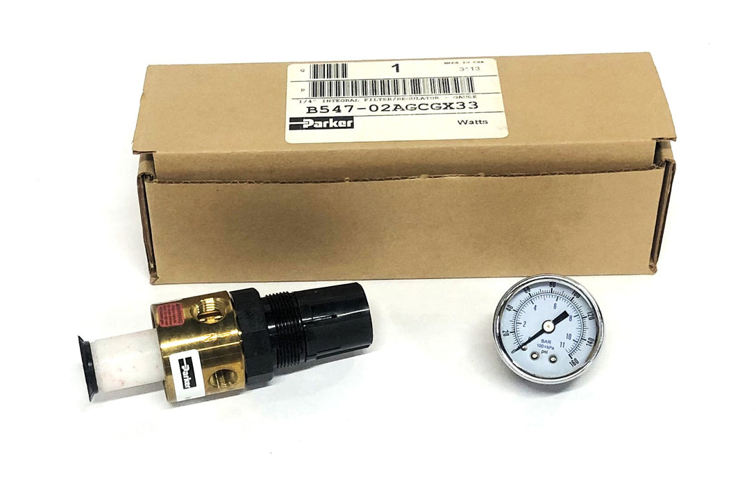 Parker 1/4 Inch Integral Filter/Regulator Missing Bowl B547-02AGCGX33 NOS