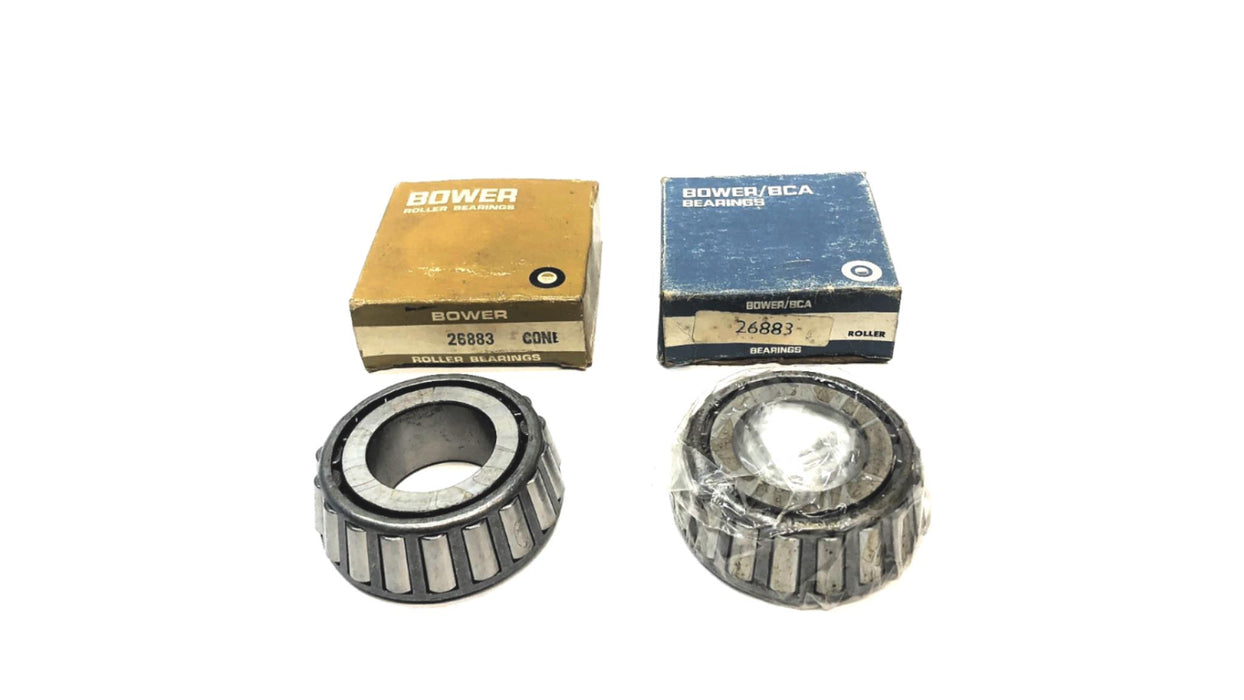 Bower Tapered Roller Bearing Cone 26883 [Lot of 2] NOS