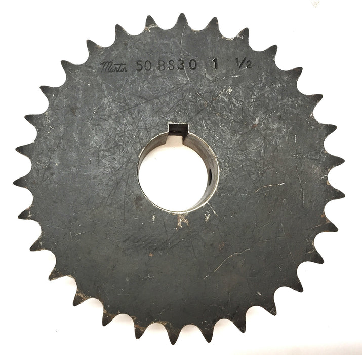 Martin Roller Sprocket 50BS30 1-1/2" Bore with Keyway NOS