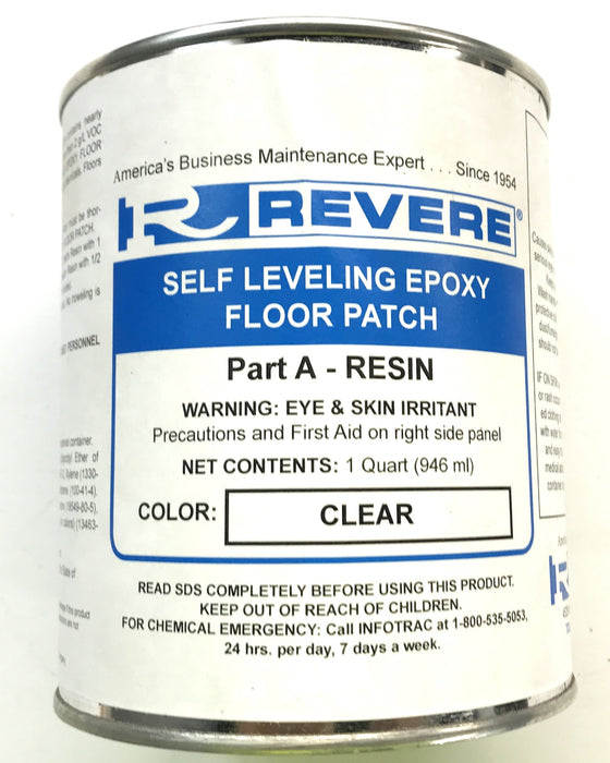 Revere Epoxy Floor Patch Resin And Hardener B23RK-17(B24HC-136) NOS