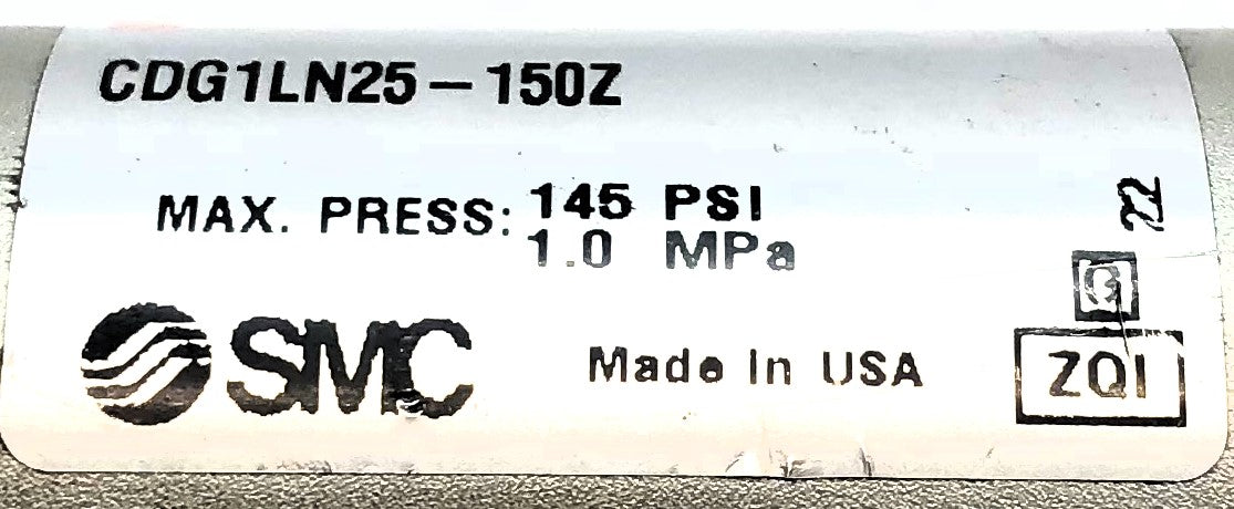 SMC 145PSI Max Press Pneumatic Cylinder CDG1LN25-150Z NOS