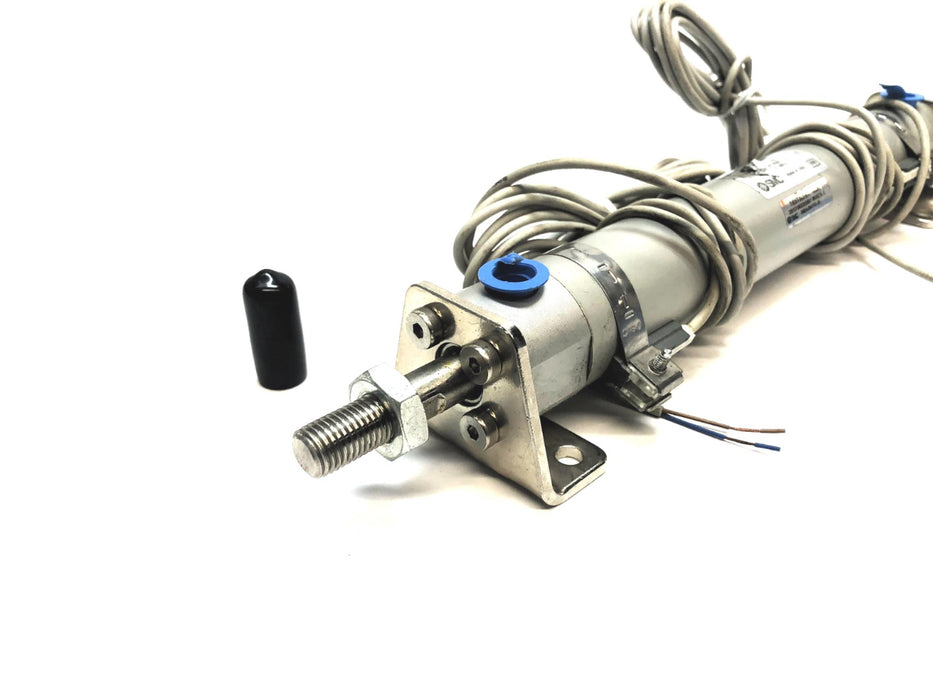 SMC Pneumatic Cylinder W/ (2) Magnetic Switches CDG1LN25-150Z-A93L NOS