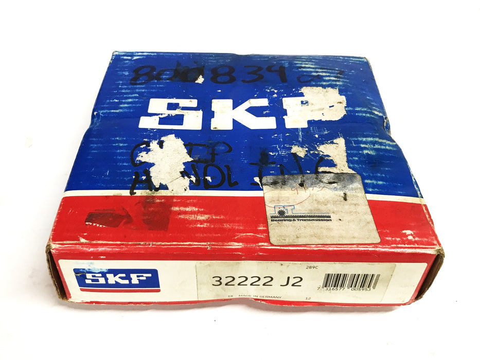 SKF Tapered Roller Bearing Cone and Cup 32222-J2 NOS